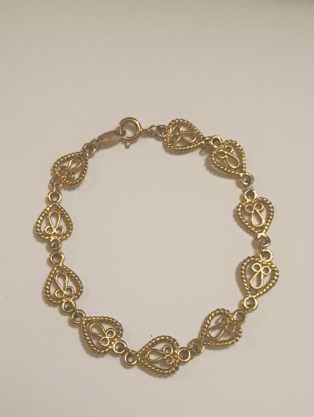 Vintage Avon Heart Link Bracelet